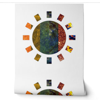Papier peint Mosaïque Soleil | Papier peint mural