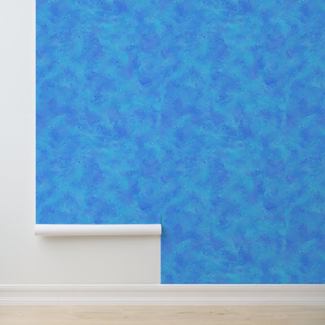 Papier Peint Motif Abstrait bleu (Application)