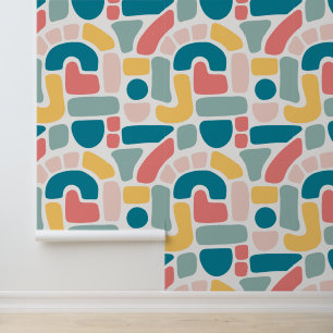 Papier Peint Motif Abstrait coloré