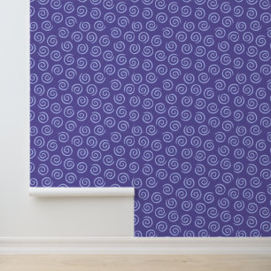 Papier Peint Motif Abstrait de tourbillons de Balle Bleue