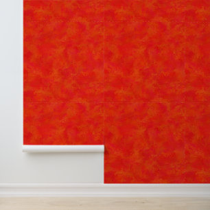 Papier Peint Motif Abstrait Orange Rouge
