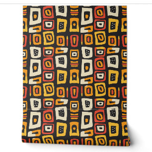 Papier Peint Motif africain Abstrait géométrique