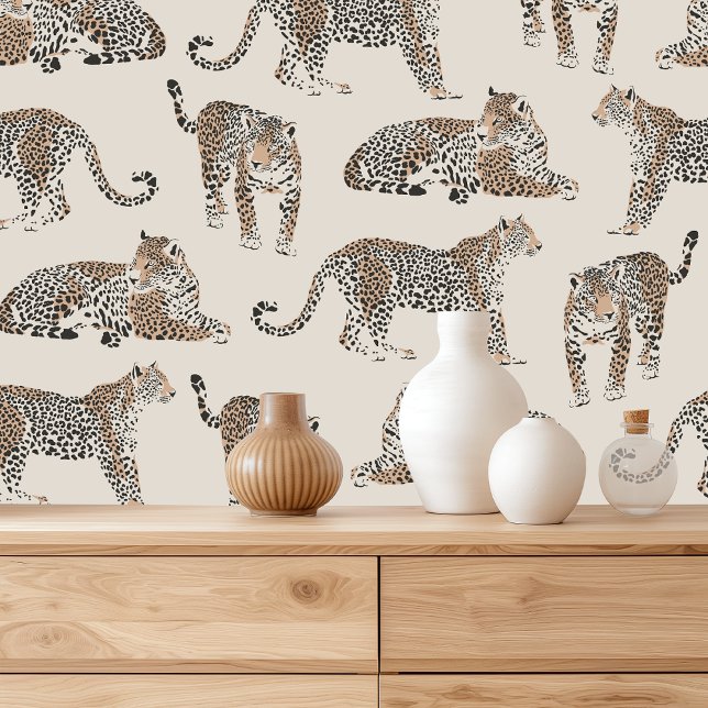 Papier Peint Motif animal sauvage de la Jungle Leopard (Créateur téléchargé)