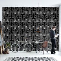 Motif art déco noir et blanc
