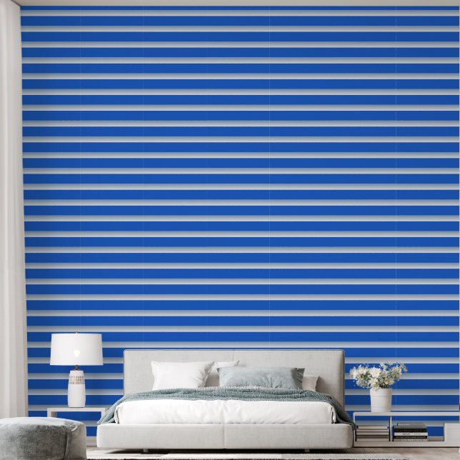 Papier Peint Motif bleu (Chambre à coucher)