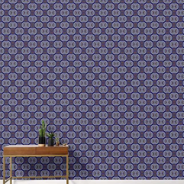 Papier Peint Motif bleu (Couloir)