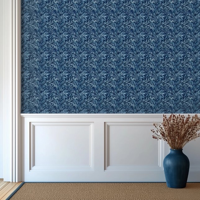 Papier Peint Motif botanique bleu classique (Créateur téléchargé)