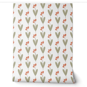 Papier Peint motif botanique sans couture avec des plantes sur 
