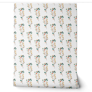 Papier Peint motif botanique sans couture avec fleur pastel mig