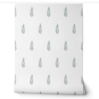 Papier Peint motif botanique simple de vecteur avec des plantes