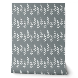 Papier Peint motif botanique simple et transparent avec des pla