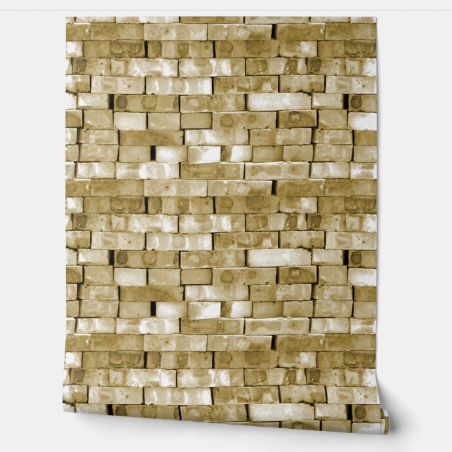 Papier Peint Motif Brown brique (Déroulement)