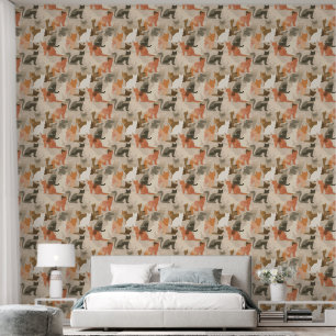 Papier Peint Motif camouflage de chat vintage esthétique de la