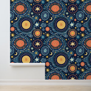 Papier Peint Motif céleste mystique Galaxie des étoiles de lu