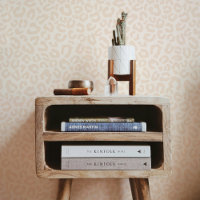 Motif Cheetah Leopard de sable beige doux
