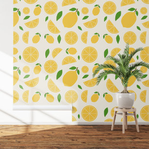 Papier Peint Motif citron