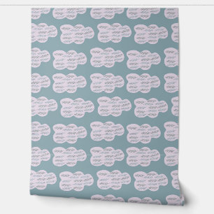 Papier Peint motif cloud et branche