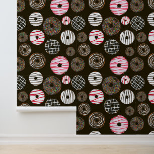 Papier Peint motif cool en beignet