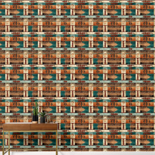 Papier Peint motif cool en faux bois