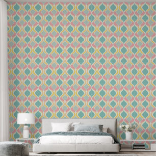 Papier Peint motif cool rétro carrelé