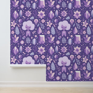 Papier Peint Motif Crystal Dreams