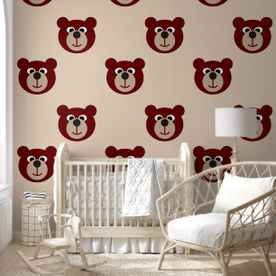 Papier Peint Motif d'animal cool - Ourson 1
