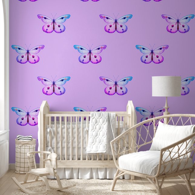 Papier Peint Motif d'animal cool - Papillon 1b (Enfants)