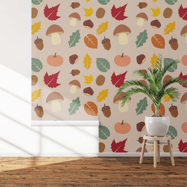 Papier Peint Motif d'automne (Autumn Pattern Wallpaper)