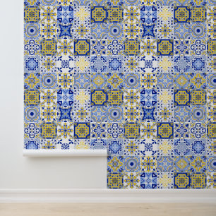 Papier Peint Motif de carreaux portugais 