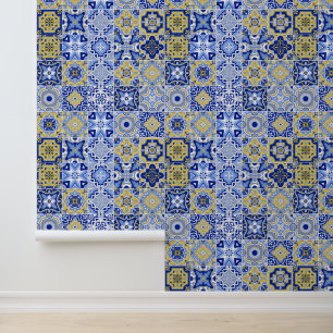 Papier Peint Motif de carreaux portugais