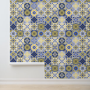 Papier Peint Motif de carreaux portugais 