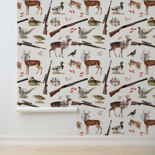 Papier Peint Motif de chasse pour l'extérieur Homme Mancave