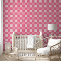 Motif de chèques blancs rose simple