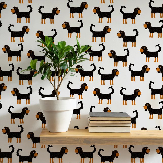 Papier Peint Motif de chien espagnol (King Charles Cavalier Spaniel dog wallpaper)