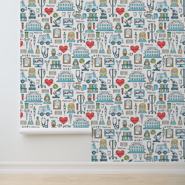 Papier Peint Motif de conception Médicale (Application)
