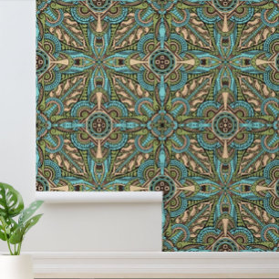 Papier Peint Motif de couleur ornée vintage