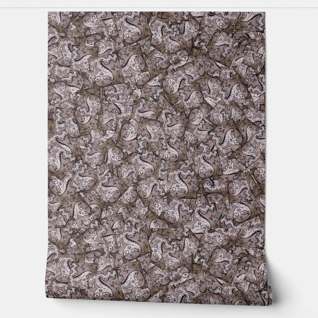 Papier Peint Motif de dessin de serpent (Déroulement)