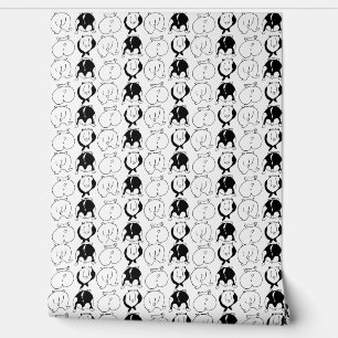 Papier Peint Motif de fesses de hamster