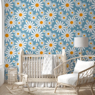 Papier Peint Motif de fleur rétro des marais des années 70