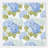 Papier Peint Motif de fleurs d'hydrangea bleu élégant  (Recto)