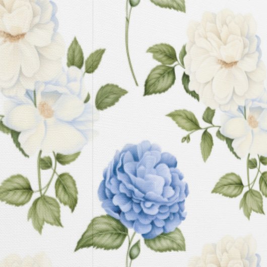 Papier Peint Motif de fleurs d'hydrangea bleu élégant (Couture)