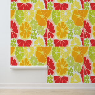 Papier Peint Motif de fruits d'agrumes