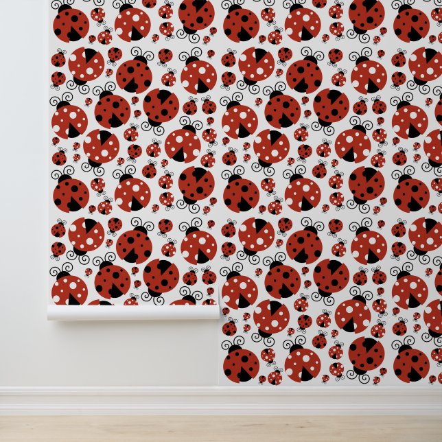 Papier Peint Motif De Ladybugs, Mignons Ladybugs, Red Ladybugs (Application)