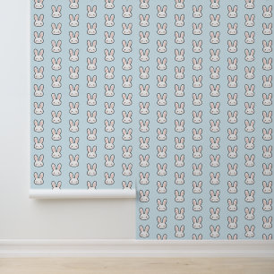Papier Peint Motif de lapin visage de lapin mignon