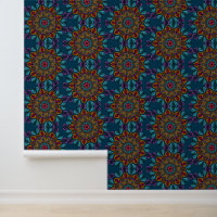 Motif de Mandala coloré Boho Maximalist Hippie