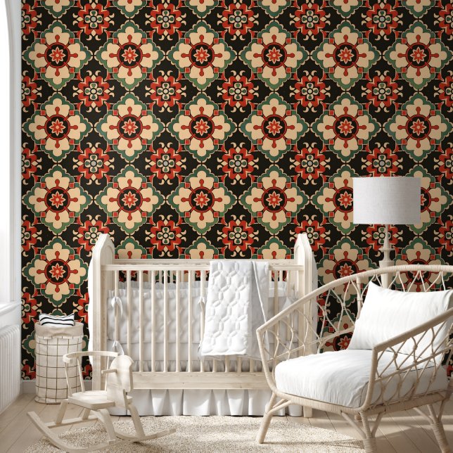 Papier Peint Motif de médaillon d'or (Enfants)
