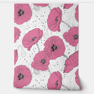 Papier Peint Motif de mignet Poppies