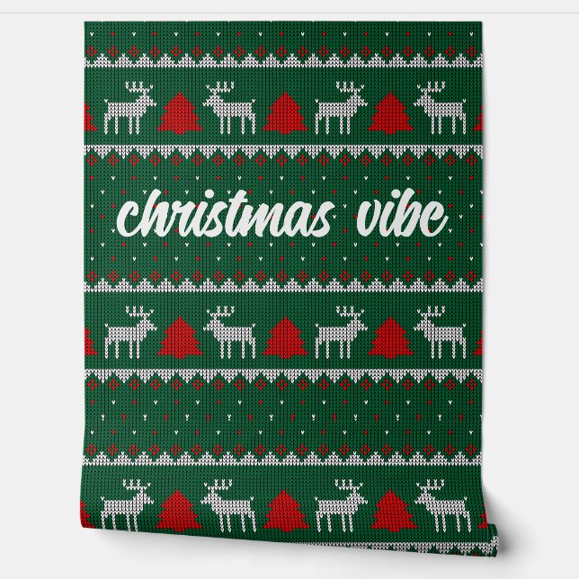 papier peint motif de noël pour noël veille (Déroulement)