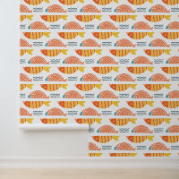 Motif de poissons de natation d'art populaire