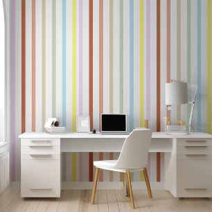 Papier peint motif de rayures fraîches